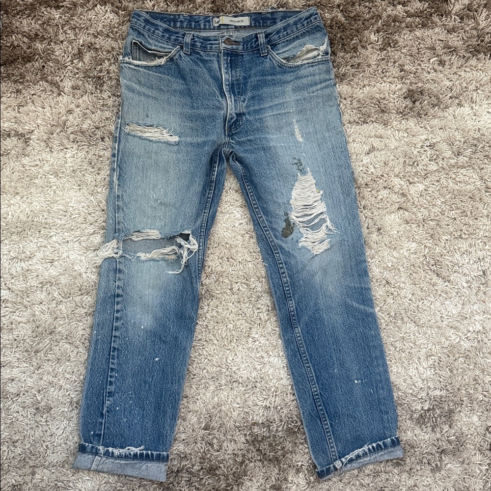 Vintage Distressed Lee’s Men Jeans Sz 34x31